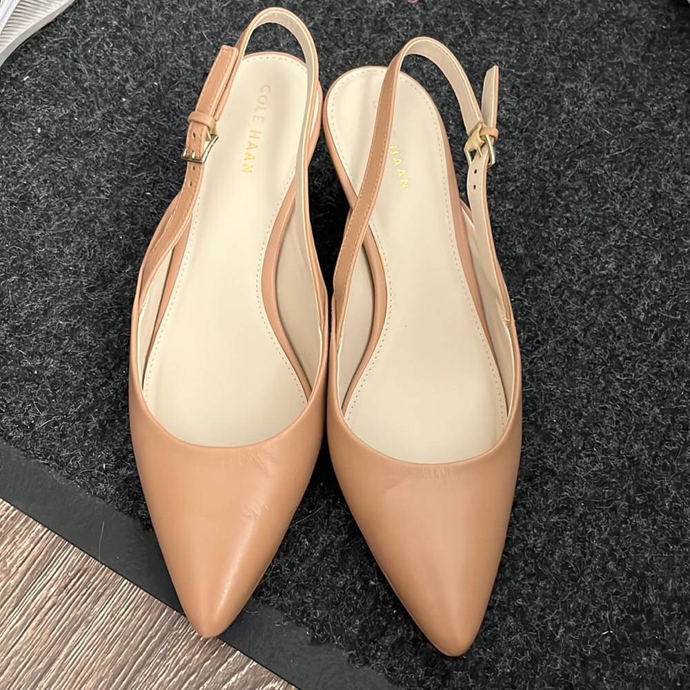 Cole Haan slingback kitten heels